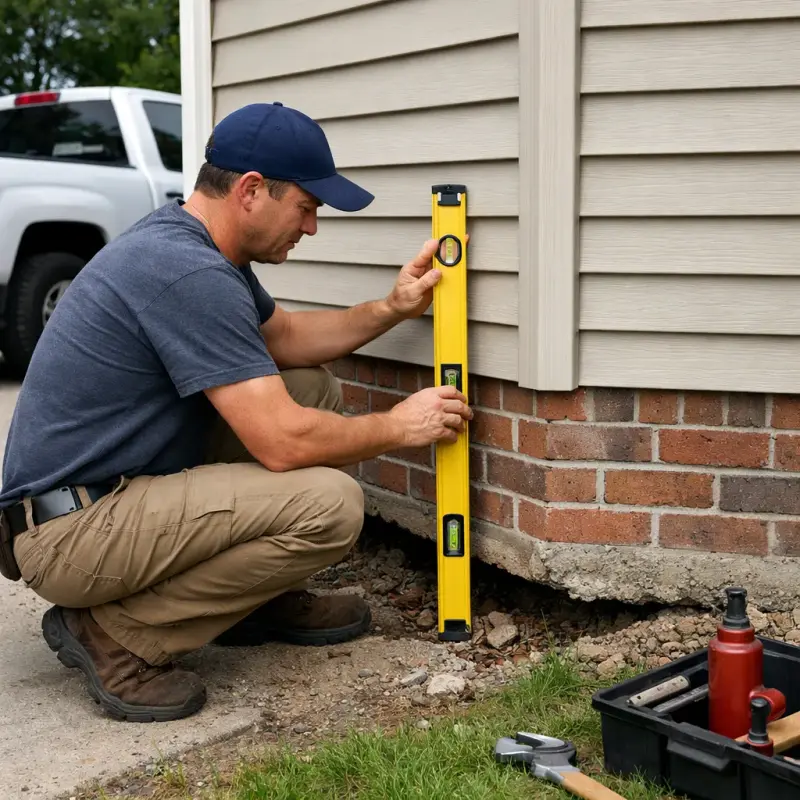 Foundation Settling Repair Spring